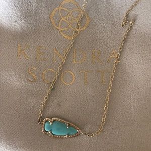 Turquoise and Gold Kendra Scott Necklace